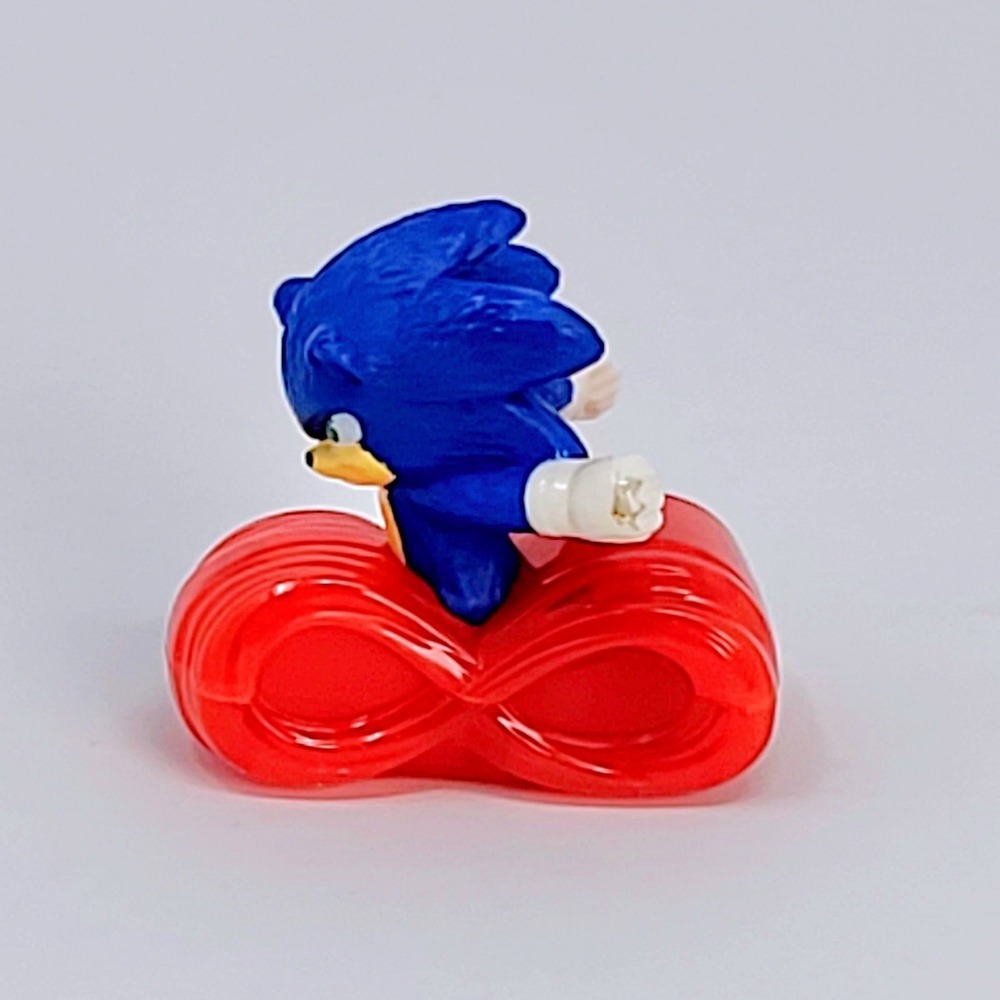 Sonic the Hedgehog McDonald's Happy Meal Pull Back Toy WORKING Cake Topper SEGA